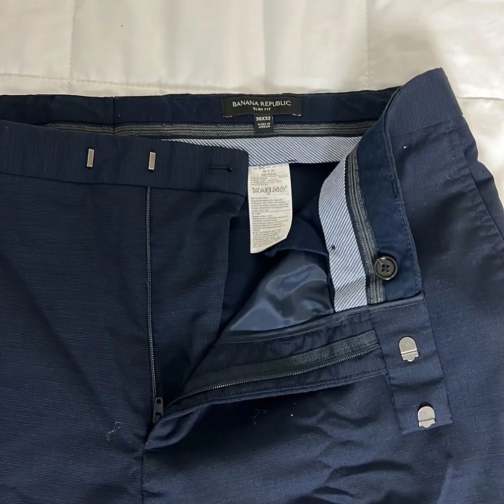 Mens Banana Republic Slim Fit Navy dress pant
